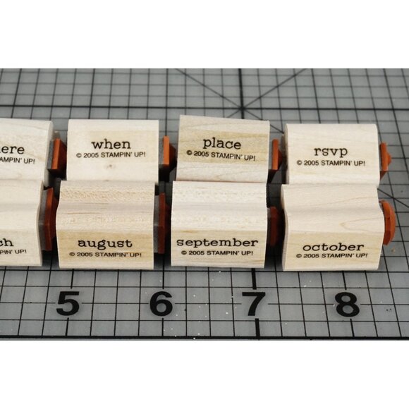 Stampin' Up! "Day-to-Day Flexible Phrases" Mounted Stamp Set 2005 - Picture 5 of 11